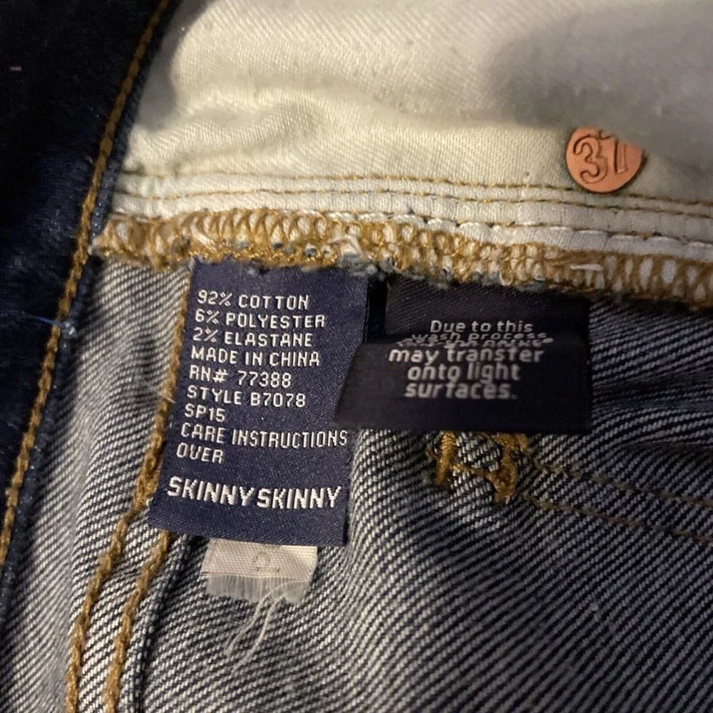 Madewell Jeans Womens Size 26 Blue Denim Distressed Skinny Skinny Medium Wash - Picture 4 of 12